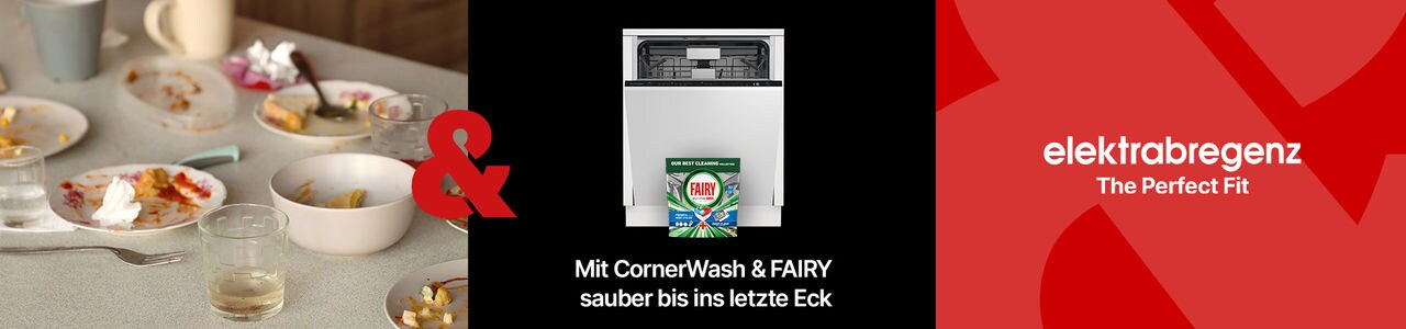 Mit CornerWash & Fairy